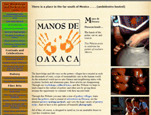 Tablet Screenshot of manos-de-oaxaca.com